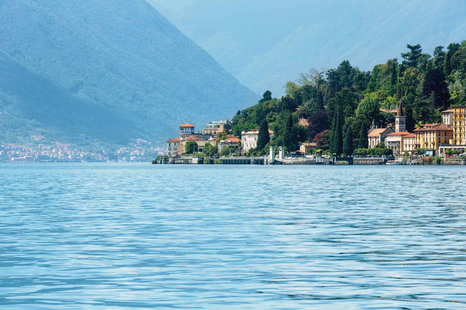 vista del lago di Como